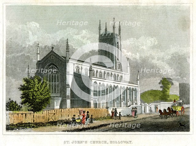 St John's Church, Holloway, Islington, London. Artist: Unknown