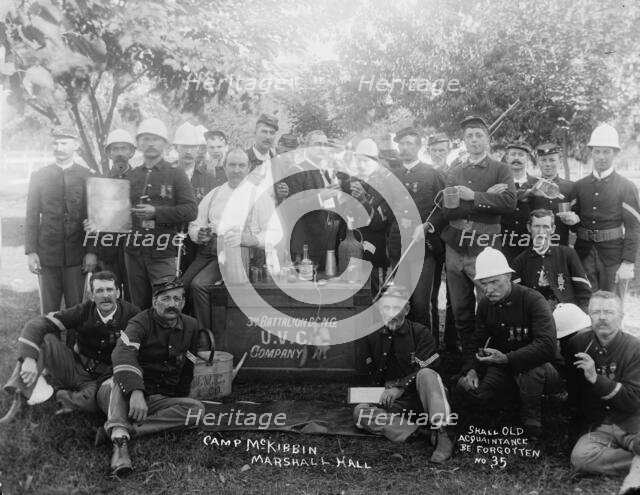 Shall Old Acquaintance be Forgotten, 1893. Creator: Unknown.