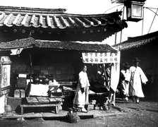 Market stall, Korea, 1900. Artist: Unknown