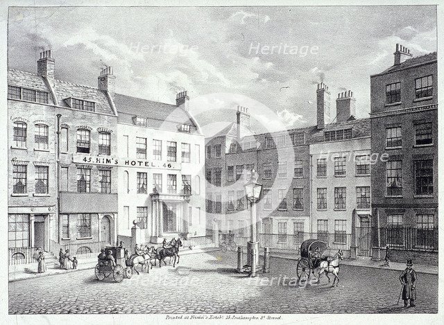 Salisbury Square, London, c1830. Artist: Anon