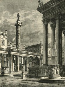 'The Forum and Column of Trajan (restoration)', 1890.   Creator: Unknown.