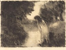 A Bather, 1894. Creator: Camille Pissarro.
