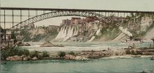 Niagara, mills and Grand Trunk (i.e. Upper Steel Arch) Bridge, ca 1900. Creator: Unknown.