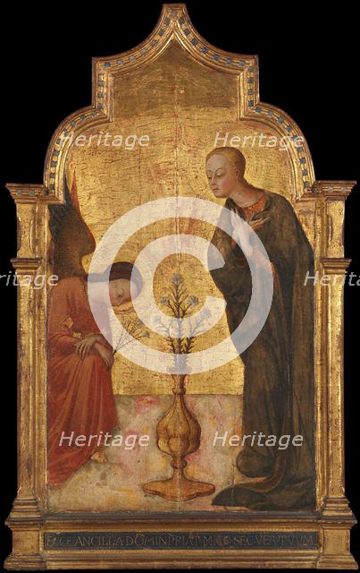 The Annunciation, ca. 1435. Creator: Sassetta.