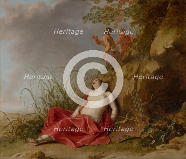 A Hunting Nymph, Asleep. Creator: Dirck van der Lisse.