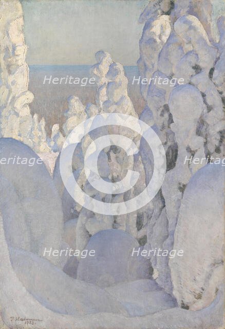 Winter Landscape, Kinahmi, 1923. Creator: Pekka Halonen.