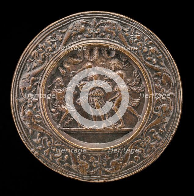 Allegory of Fortune: Man Holding Fortune by her Forelock, c. 1500. Creator: Unknown.