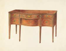 Sideboard, 1935/1942. Creator: Unknown.