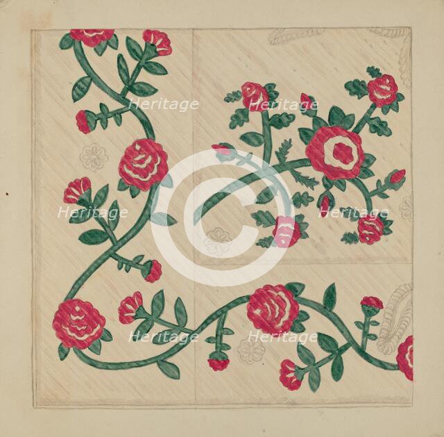 Quilt, c. 1938. Creator: Katherine Hastings.