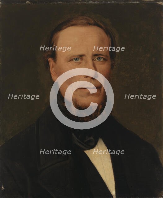 Portrait of a Man, 1883. Creator: Arvid Liljelund.