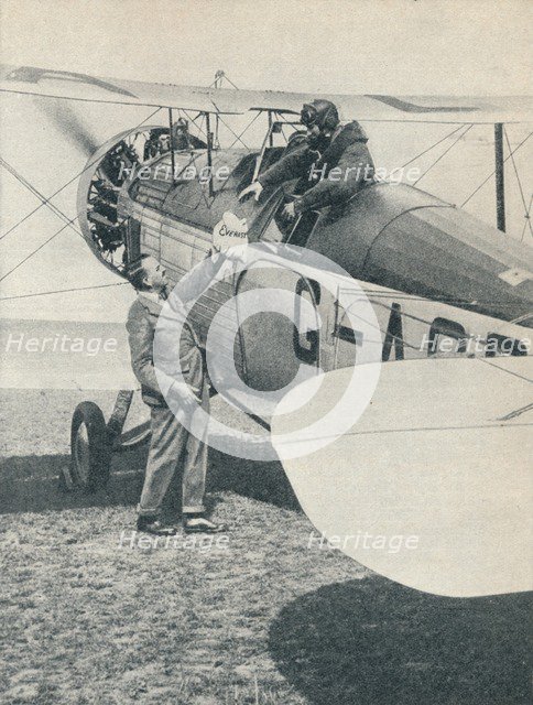 Before the first flight over Mount Everest, 1933 (c1937). Artist: Unknown.