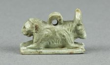 Amulet of a Double Animal: Lion and Bull, Egypt, Late Period, Dynasty 26 (664-525 BCE). Creator: Unknown.