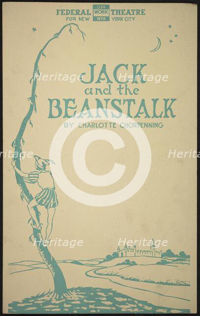 Jack and the Beanstalk 2, New York, [1930s]. Creator: Unknown.