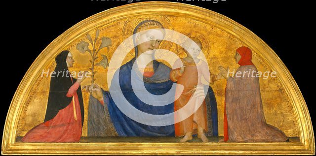 Madonna and Child with Donors, ca. 1365. Creator: Giovanni da Milano.