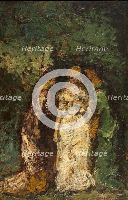 Trois femmes sous les arbres, between 1870 and 1880. Creator: Adolphe Monticelli.