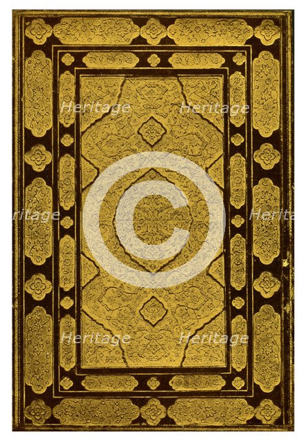 Embossed binding of Jami's 'Khansa, Five Poems', 1931. Artist: Unknown