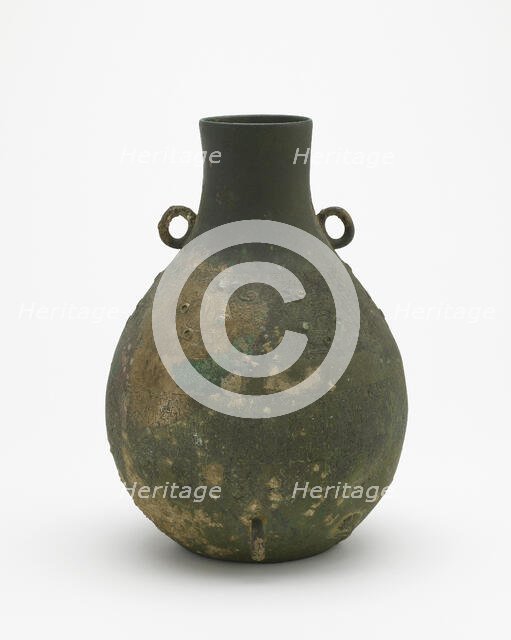 Wine container (hu) with birds and dragons, Eastern Zhou dynasty, 6th century BCE. Creator: Unknown.