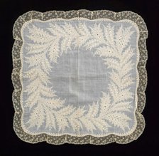 Handkerchief, French, 1850-60. Creator: Unknown.