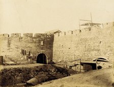 Fortified Walls with Canal, 1860. Creator: Felice Beato.
