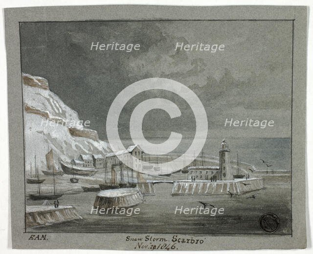 Snow Storm, Scarbro', November 29, 1846. Creator: Elizabeth Murray.