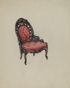 Hoopskirt Chair, c. 1936. Creator: Kurt Melzer.