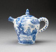 Wine Pot, , c. 1670-c. 1680. Creator: Delftware.