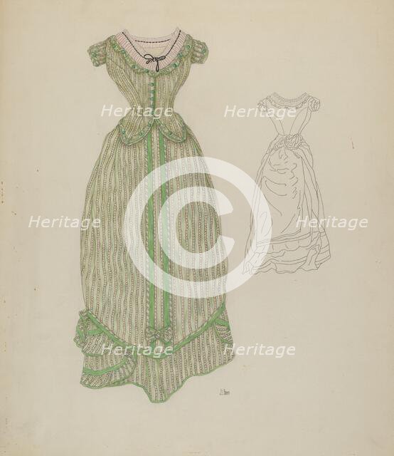 Dress, c. 1937. Creator: Joseph L. Boyd.