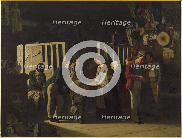 The Pawn Shop II, 1859. Creator: D'Unker, Carl (1828-1866).