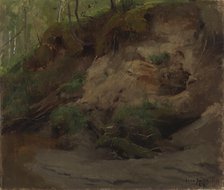 Forest with a Sandy Slope, 1887. Creator: Eero Jarnefelt.