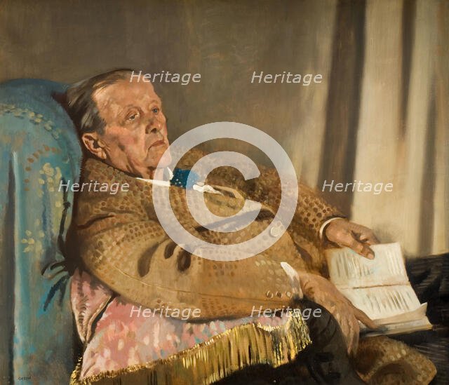 Portrait of Sir Edwin Ray Lankester (1847-1929), 1928.  Creator: William Newenham Montague Orpen.