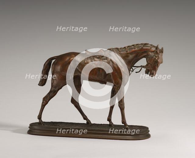 A Saddled Racehorse, model c. 1860s. Creator: Pierre-Jules Mene.