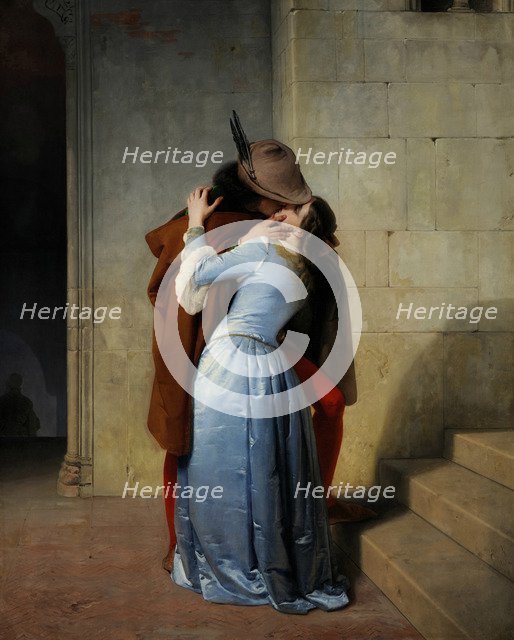 The Kiss. Artist: Hayez, Francesco (1791-1882)