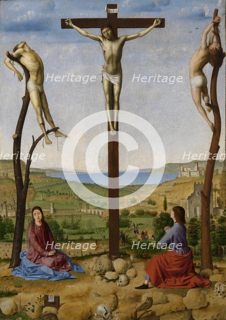 Calvary, Second Half of the 15th cen.. Artist: Antonello da Messina (ca 1430-1479)