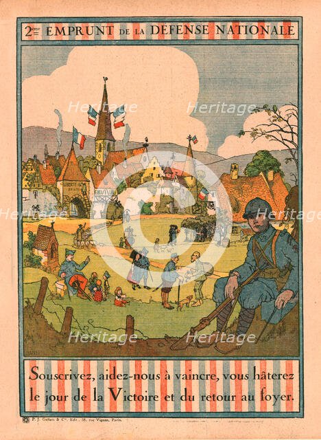 'Les affiches illustrees du deuxieme emprunt; 2eme Emprunt de la Defense Nationale', 1916. Creator: Unknown.