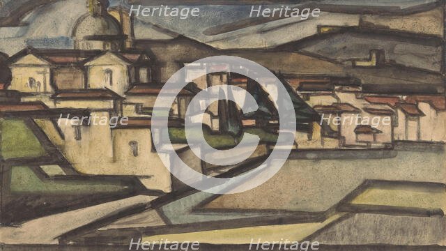 View of an Italian city, 1920-1945. Creator: Reijer Stolk.