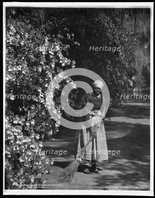 Aunt Phoebe, Magnolia-on-the-Ashley i.e. Magnolia Gardens, Charleston, S.C., c1901. Creator: William H. Jackson.