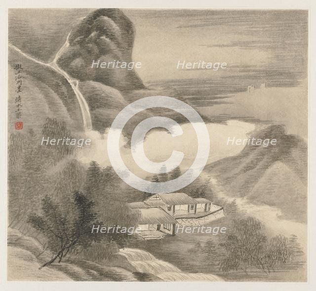 Album of Landscapes: Leaf 5, 1677. Creator: Wang Gai (Chinese, active c. 1677-1705).