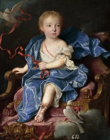 Maria Antonia Ferdinanda of Spain (1729-1785), future Queen of Sardinia, 1731. Creator: Ranc, Jean (1674-1735).