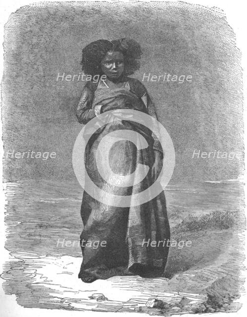 'A Madegasse widow; A Birds-eye View of Madagascar', 1875. Creator: M.D Charnay.