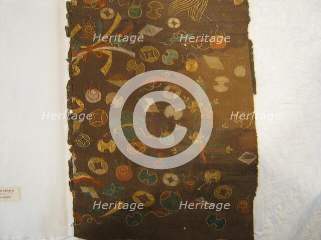 Fragment, Japan, 18th century, late Edo period (1789-1868)/ Meiji period (1868-1912). Creator: Unknown.