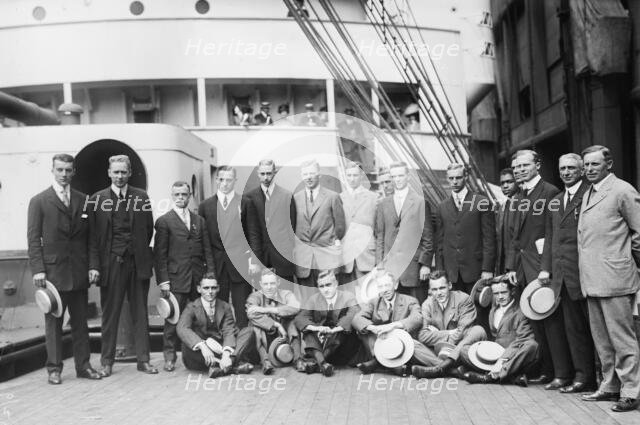 Harvard - Yale Athletes, between c1910 and c1915. Creator: Bain News Service.
