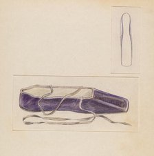 Slipper, c. 1936. Creator: Melita Hofmann.