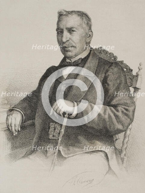 Juan Antonio Zaratiegui Celigüeta (1804-1873), Spanish military officer, 1869. Creator: Jose Cuevas.