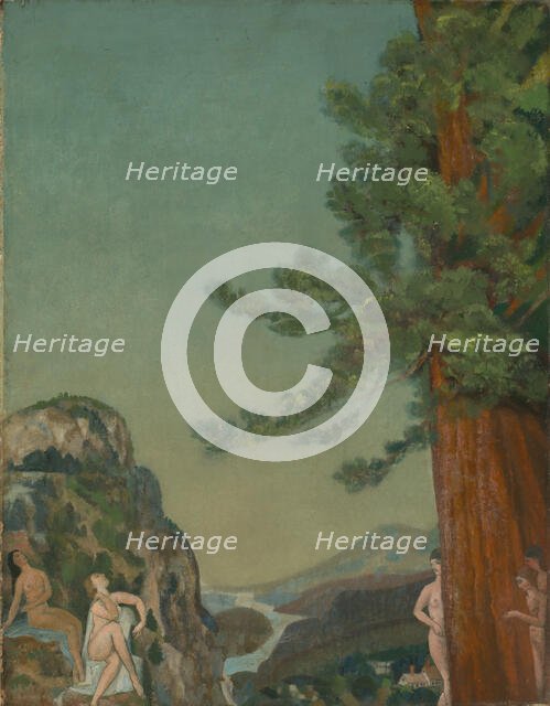 On the Cliffs, ca. 1898. Creator: Arthur Davies.