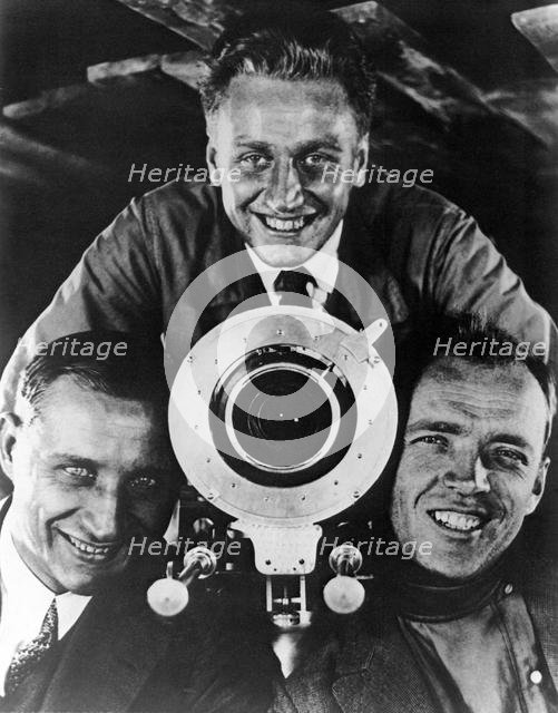 Eduard Tisse, Grigori Aleksandrov and Sergey Komarov, 1926.