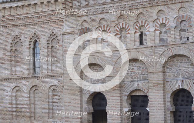 Northwest facade, Cristo de la Luz Shrine, Toledo, Castile-La Mancha, Spain, 2022.  Creator: LTL.