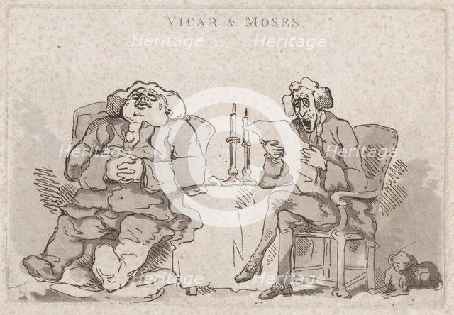 Vicar & Moses, 1786., 1786. Creator: Thomas Rowlandson.