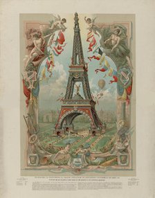 Ce que sera la tour Eiffel la grande attraction de Exposition universelle de 1889, 1889. Creator: Anonymous.
