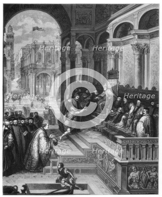'The Presentation of the Ring', 1534 (1870). Artist: Roland Brunier