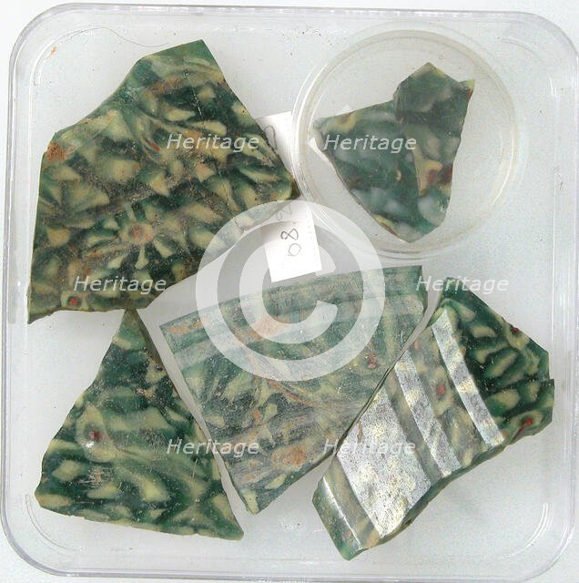 Glass Fragments, Coptic, 4th-early 5th century. Creator: Unknown.